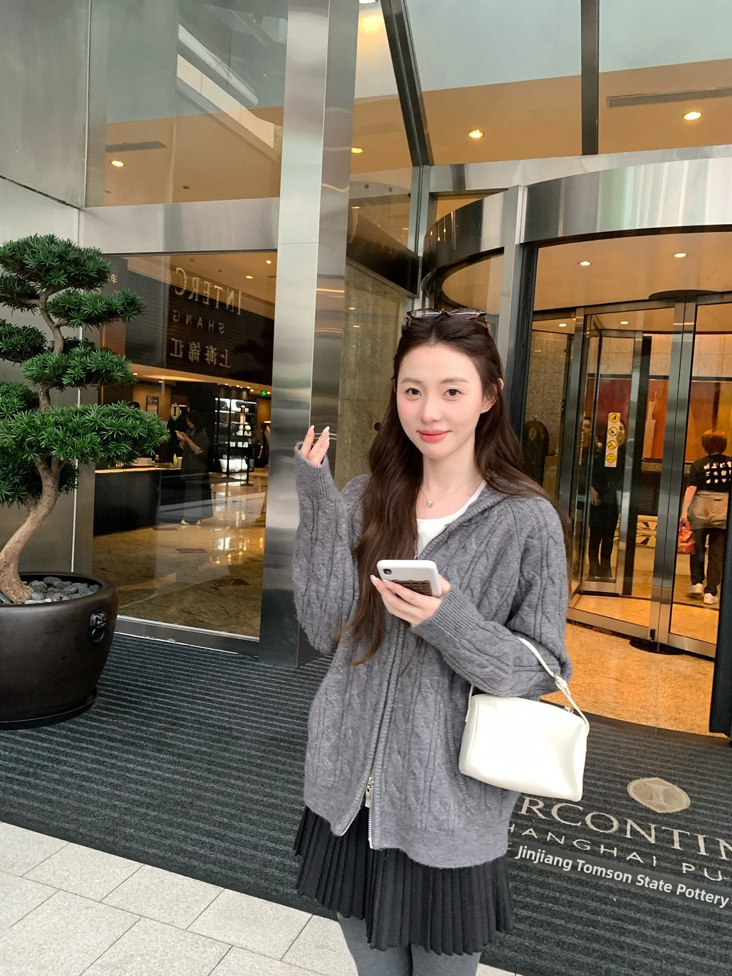 

Женская толстовка на молнии с капюшоном, утепленная, из витого трикотажа, осенне-зимняя, винтажная, Studio Y Cleanfit Sle Thiened Reg...