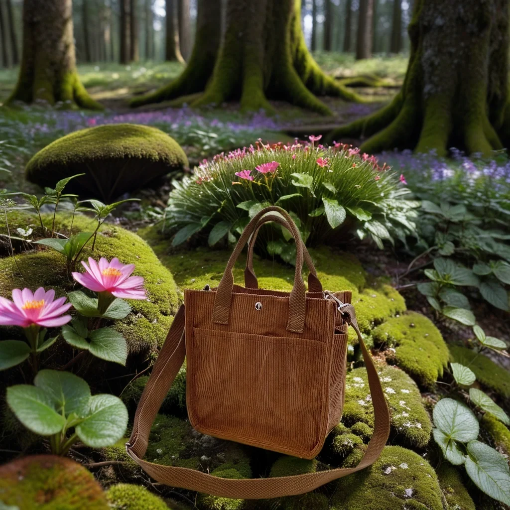 Bolso de mano de pana estampado, bolso de mano de pana de colores, bolso de mano de pana ligero, bolso de mano de pana resistente, cordón multiusos