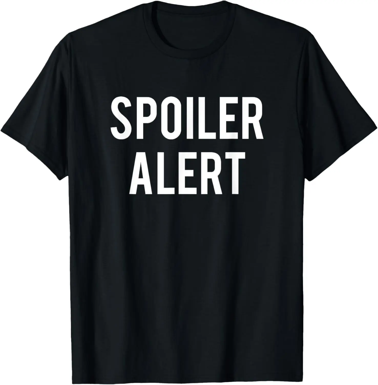 

Funny Spoiler Alert T-Shirt for Movie and TV Series Fans