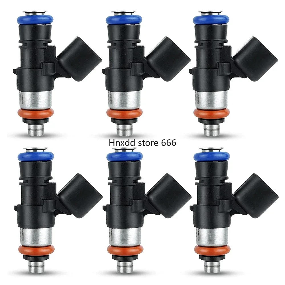 6x Fuel Injector 0280158091 842-12353 ZZJ1-13-250A 84212353 ZZJ113250A For Mazda CX-9 Ford Edge Flex Taurus Lincoln Mercury