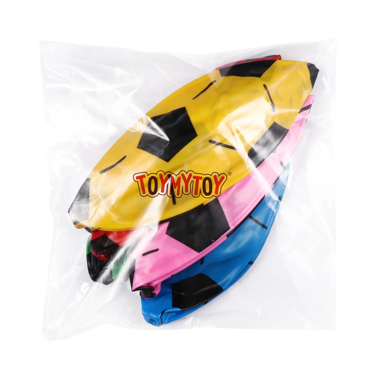 TOYMYTOY 6pcs Mini Soccer Inflatable Football Softball Ball Girl Party Favors Fun Sports Play Stress Squeeze Balls Toy