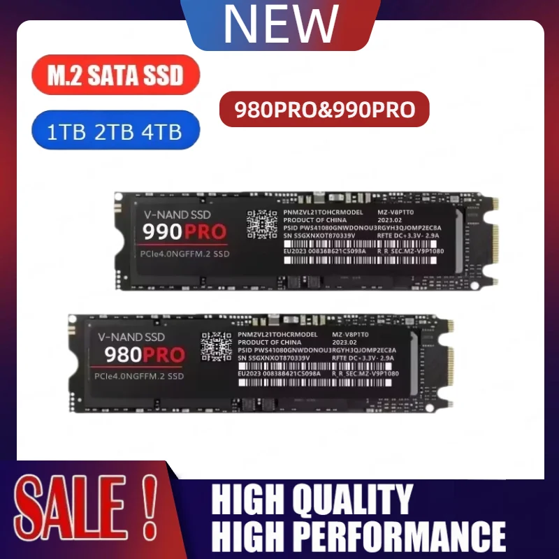 【Brand+】1TB 2TB 4TB M.2 Sata SSD NVME Ultra-high-speed transmission NAND Internal Hard Drive for Ultrabooks Tablet Computers