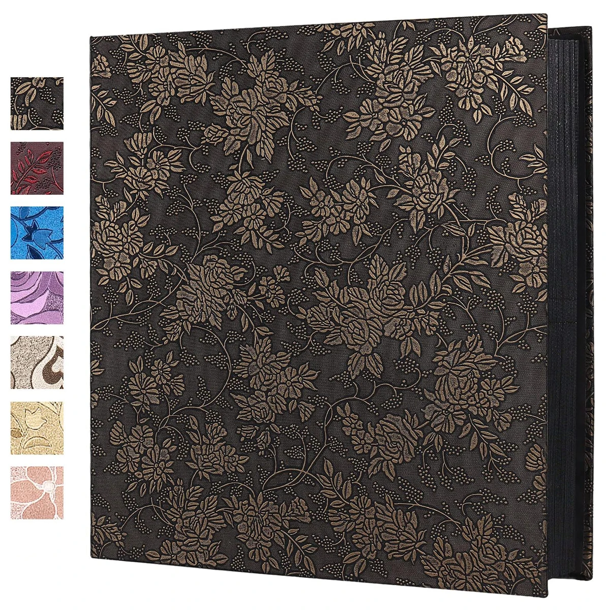 1 album photo 4x6, 600 pochettes, pages intérieures noires, album photo grande capacité, livres, anniversaires, fêtes des mères, mariages, anniversaires