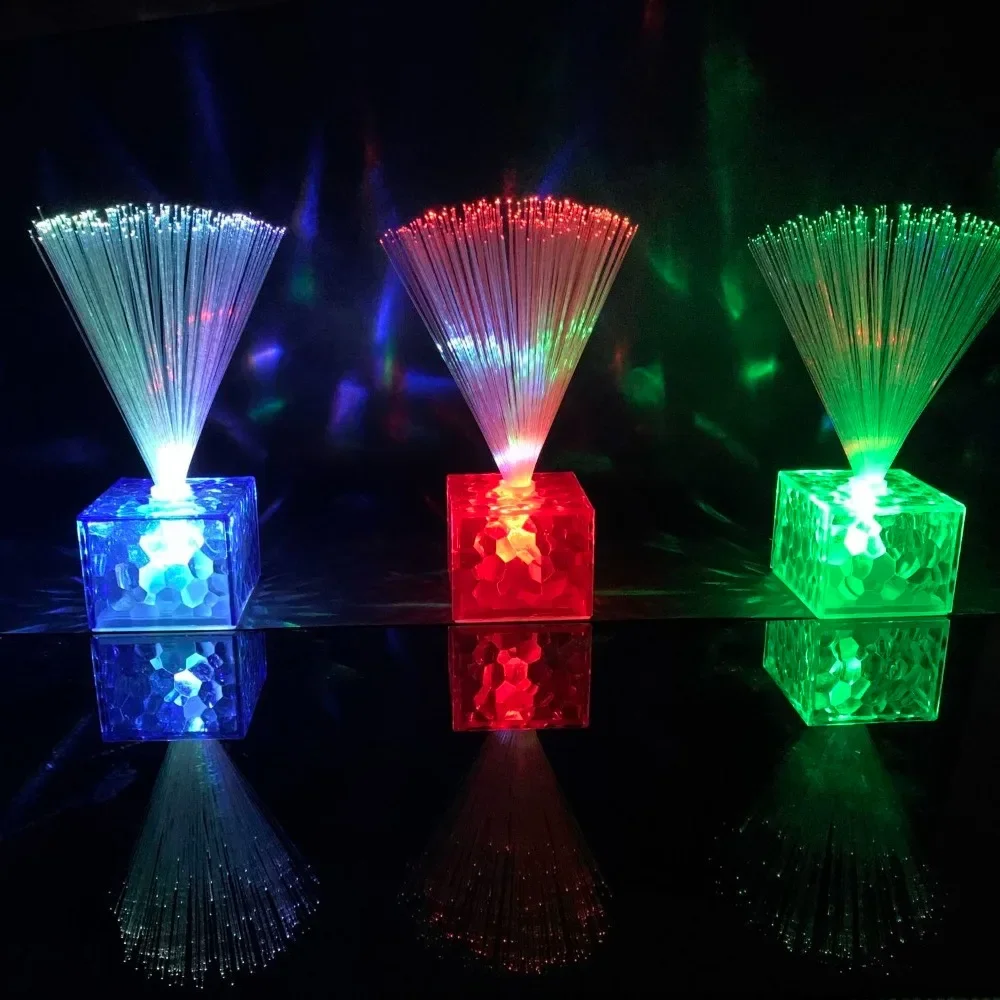 Colorful Fiber Optic Lights Mini Little Night Light Party Atmosphere Star Fiber Lamp Table Decoration Party Atmosphere Star Lamp