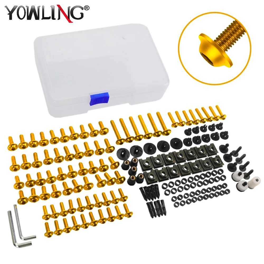 For SUZUKI GSXR 600 750 1000 K1 K2 K3 K4 K5 K6 K7 K8 K9 K10 Fairing Bolt Windscreen Nuts Clips Screws Motorcycle Accessories - view 6