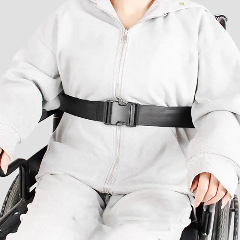 Wheelchair Seat Belt Adjustable Lap and Leg Strap 2 Point Safety Support Belt for Disabled Elderly Medical Use