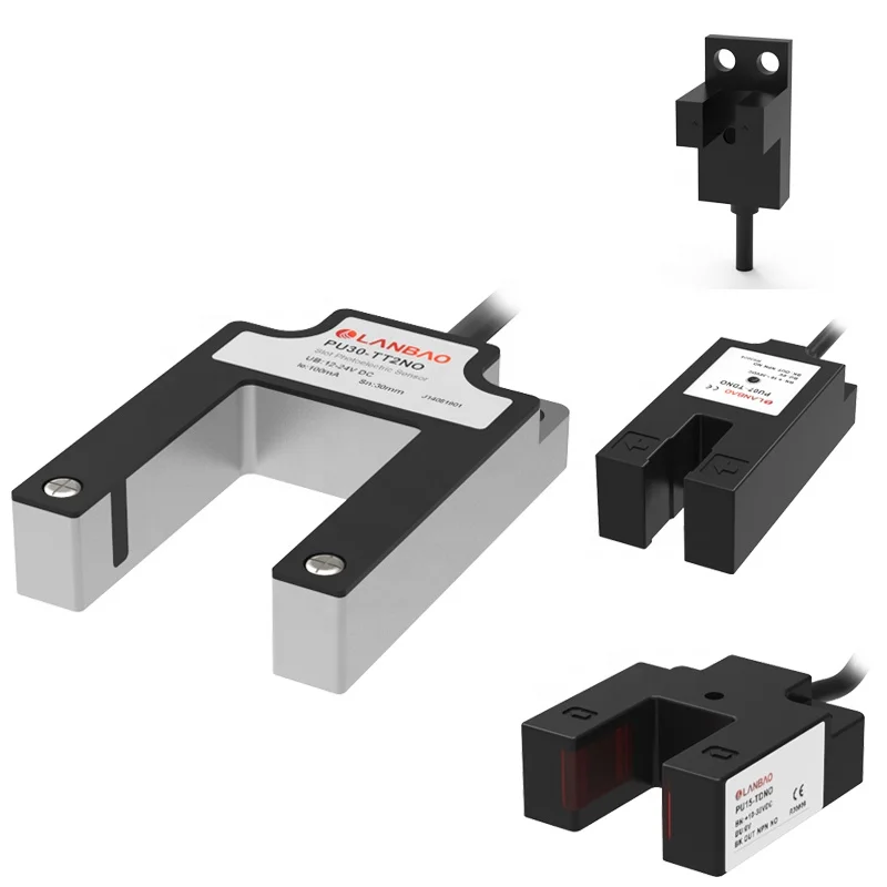 U-shaped PU05 Series Slot Photoelectric Beam of Light Sensor for Small Space