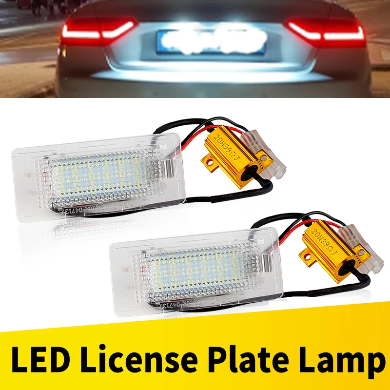 2PCS für VW Golf Estate MK6/MK7/Tiguan/Passat/Polo/Sharan/Touran Fit 5N0943021 canbus Fehler Kostenlose LED Anzahl Kennzeichen Licht