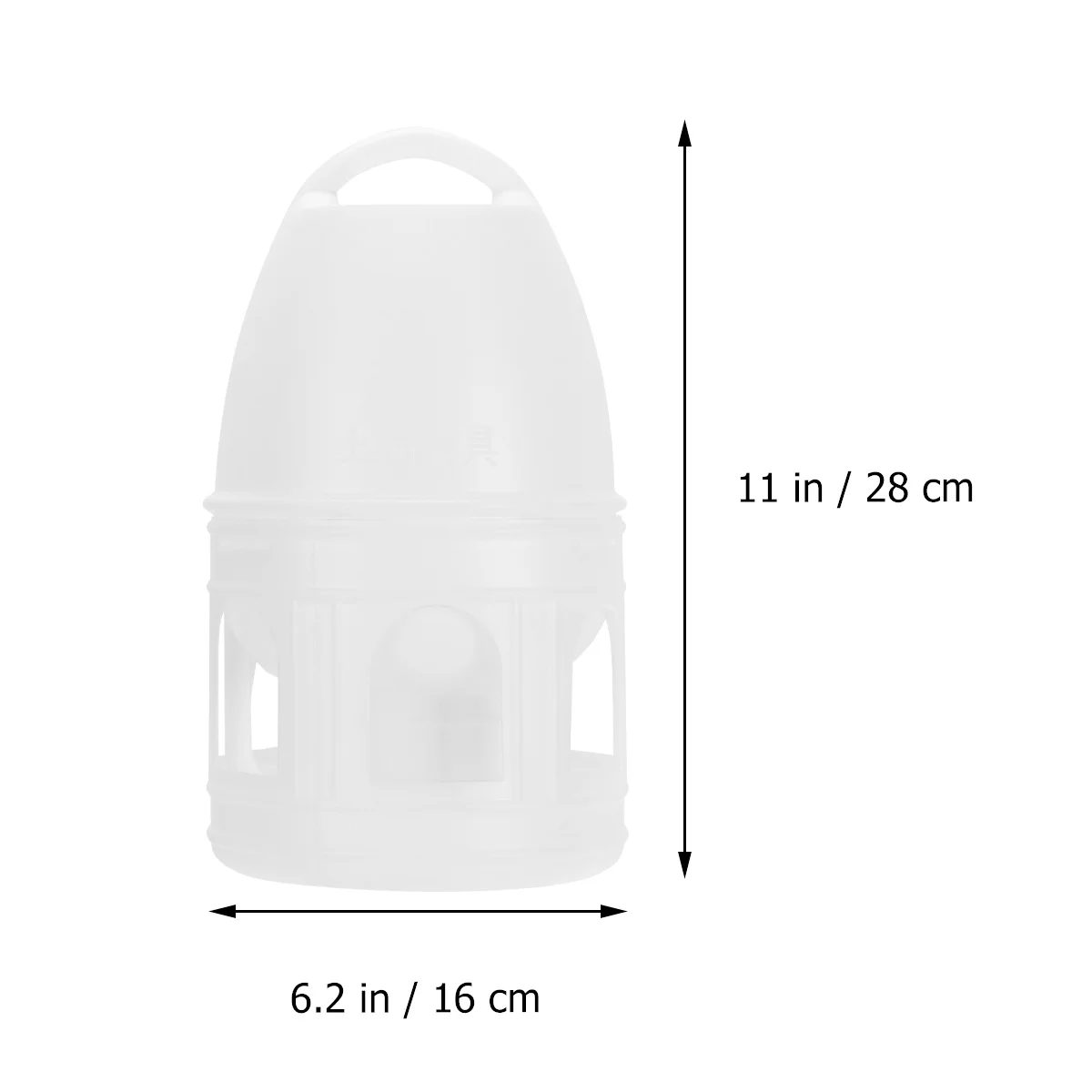 

1Pcs 3L Plastic Water Bottle for Small Animals Automatic Drinking Feeder Hanging Style Safe Pet Supplies for Travel
