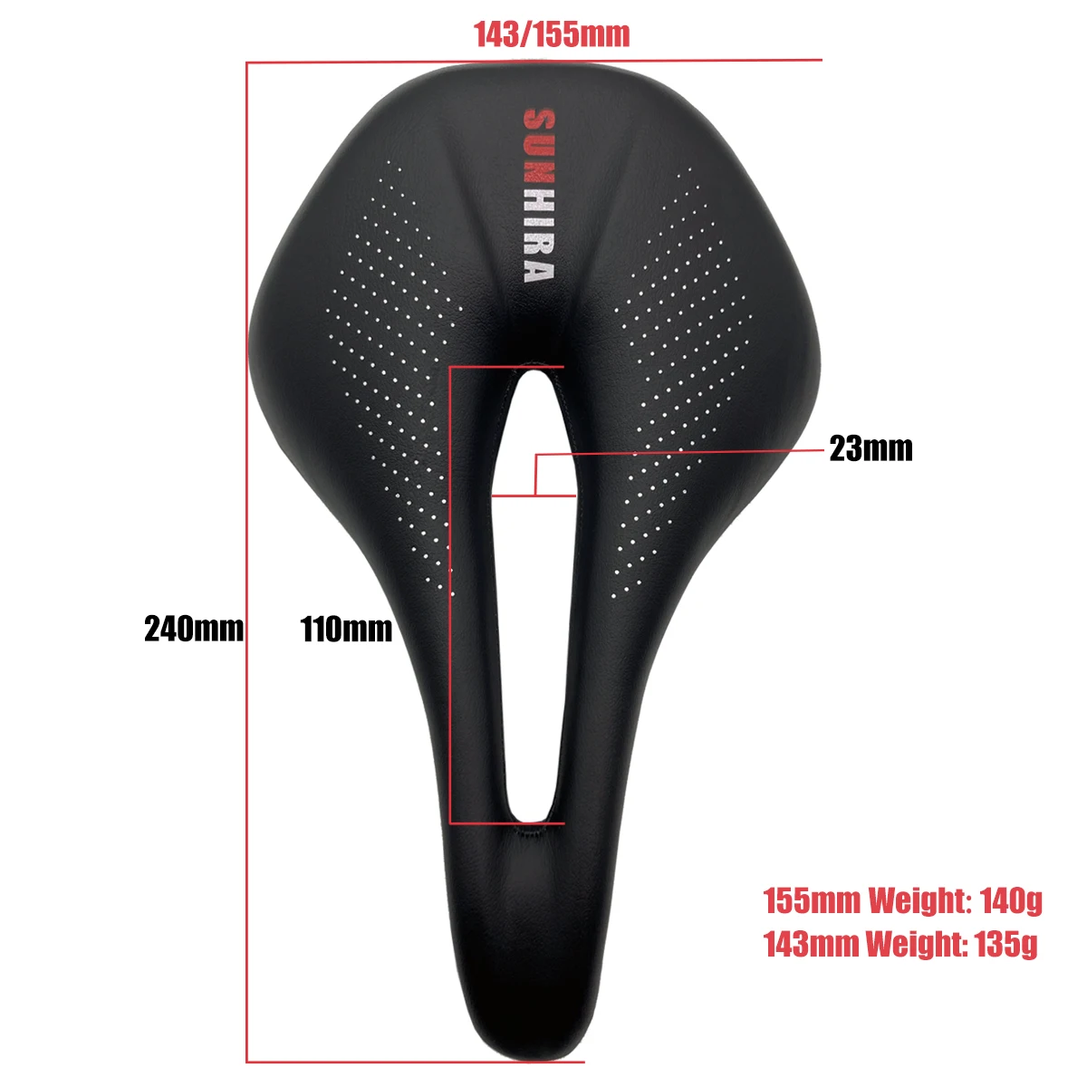 Factory Direct Sale High Quality Bicycle Saddle Microfiber Leather Hollow Seat Saddle Cushion SUNHIRA@ SH-SZ003 Carbon Men