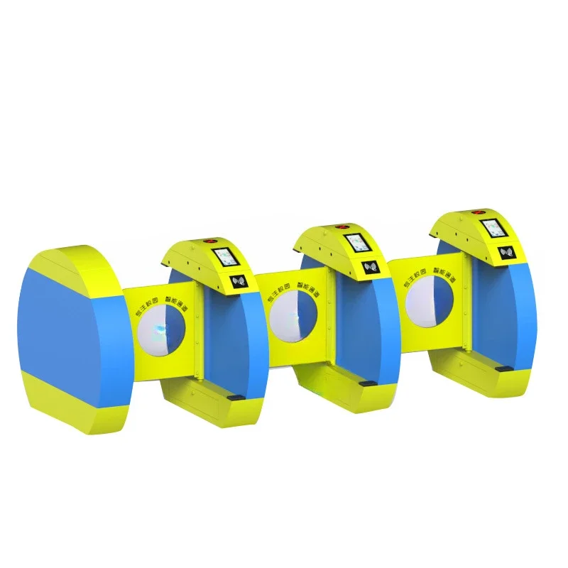 

Turnstile Access Control Single Lane Turnstile Door Swing Barrier Gate With LED Indicator Waist Height Turnstile