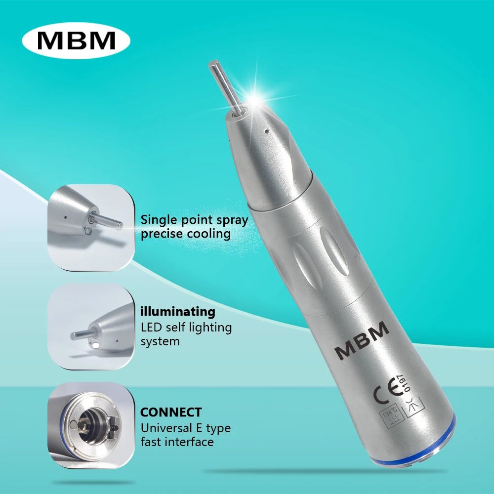 

Dental 1:1 Fiber Optic Straight Handpiece Inner Water Spray Low Speed Handpiece E Type Dentist Polishing Equipment