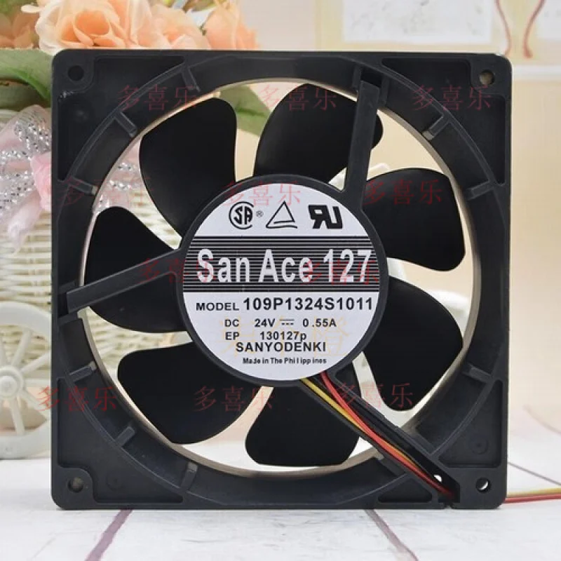 

ZMZM 1 шт. для SanAce127 109P1324S1011 вентилятор 24 В 0,55 А 3pin водонепроницаемый инверторный вентилятор охлаждения