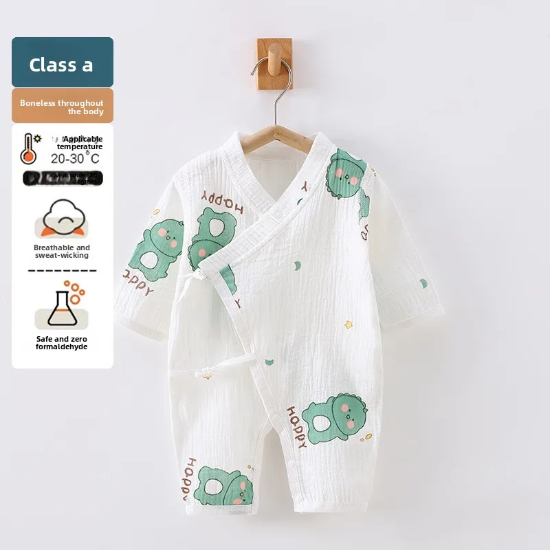 

Летняя тонкая хлопковая одежда для малышей: комплекты из чистого хлопка для мальчиков и девочек, домашняя и уличная одежда