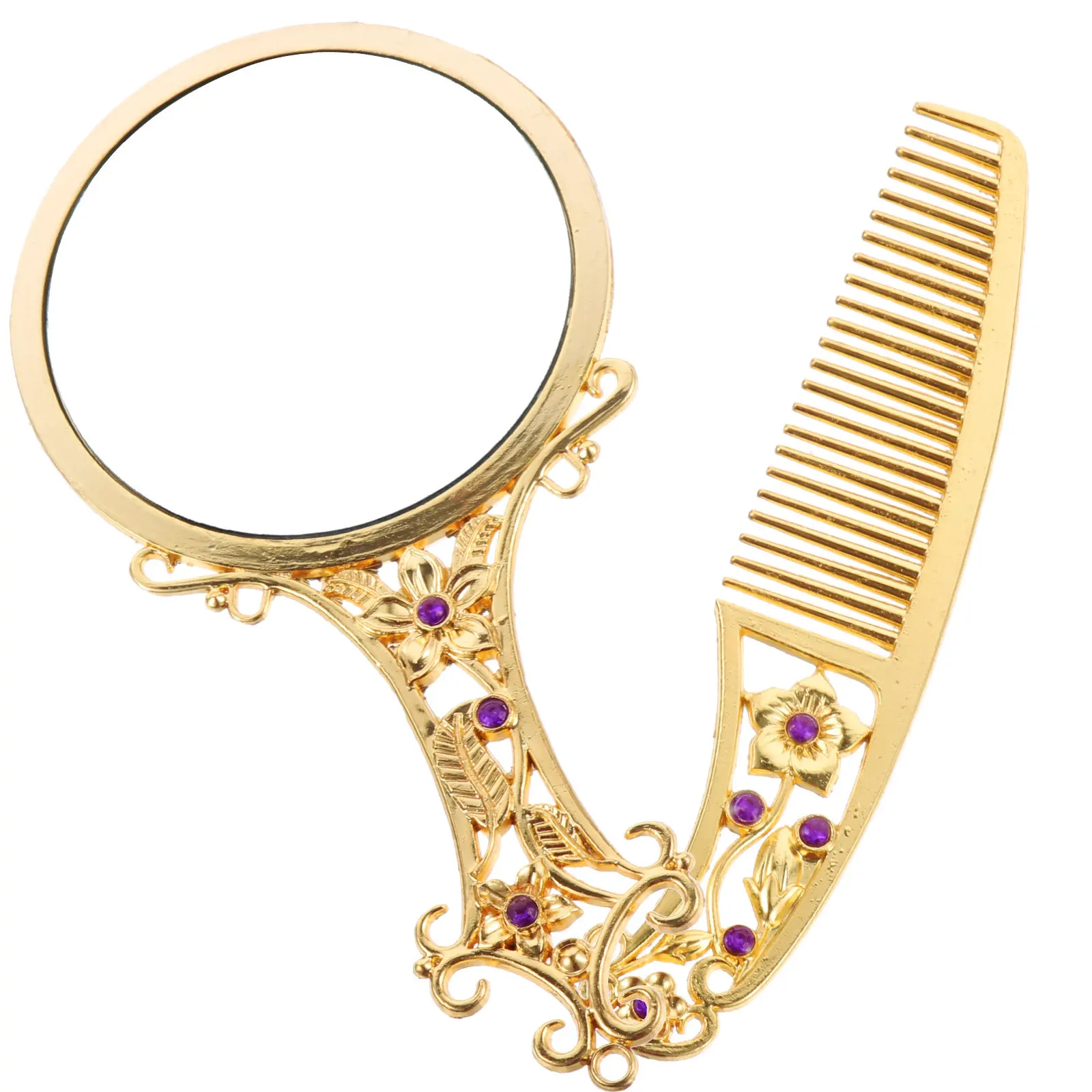 

Уникальное зеркало для макияжа: милое, компактное, декоративное, в форме руки, с расческой и декоративной кистью-аксессуаром