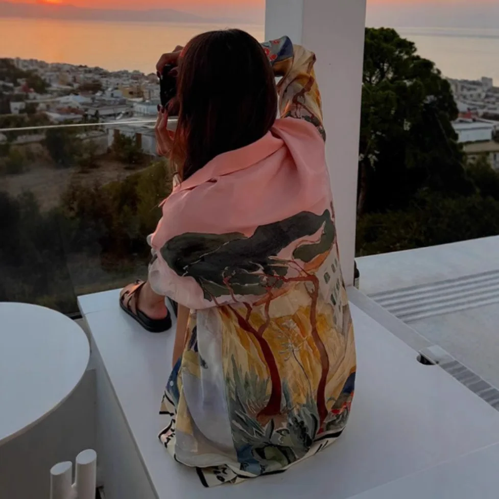 Camisa con estampado de vacaciones, pantalones cortos adecuados para mujer, camisa informal de manga larga con botones y solapa, conjunto de pantalones cortos de moda de verano 2025