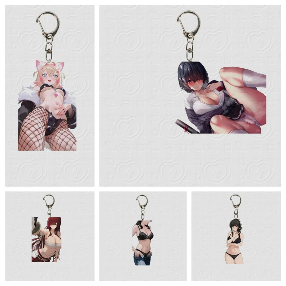 

6CM HOT Anime Blue Archive Acrylic Keychain Model Cosplay Charm Characters Ornament Accessories Collection Christmas Gifts