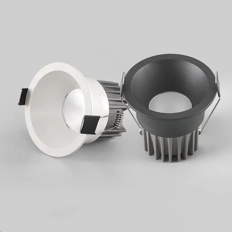 Imagem -02 - Recesso Dimmable Anti-glare Led Cob Downlights Luzes de Teto Lâmpadas de Fundo Iluminação Interior 10w 15w 18w