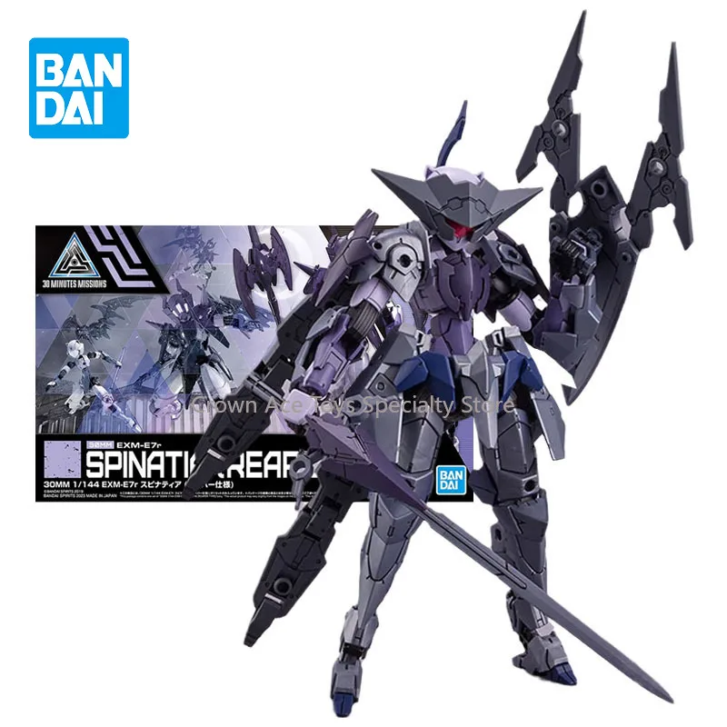 Bandai Genuine Figure 30MM Model Kit Anime Figures 30MM EXM-E7r Spinatia Reaper Type Collection Model Action Figure Boys Toys