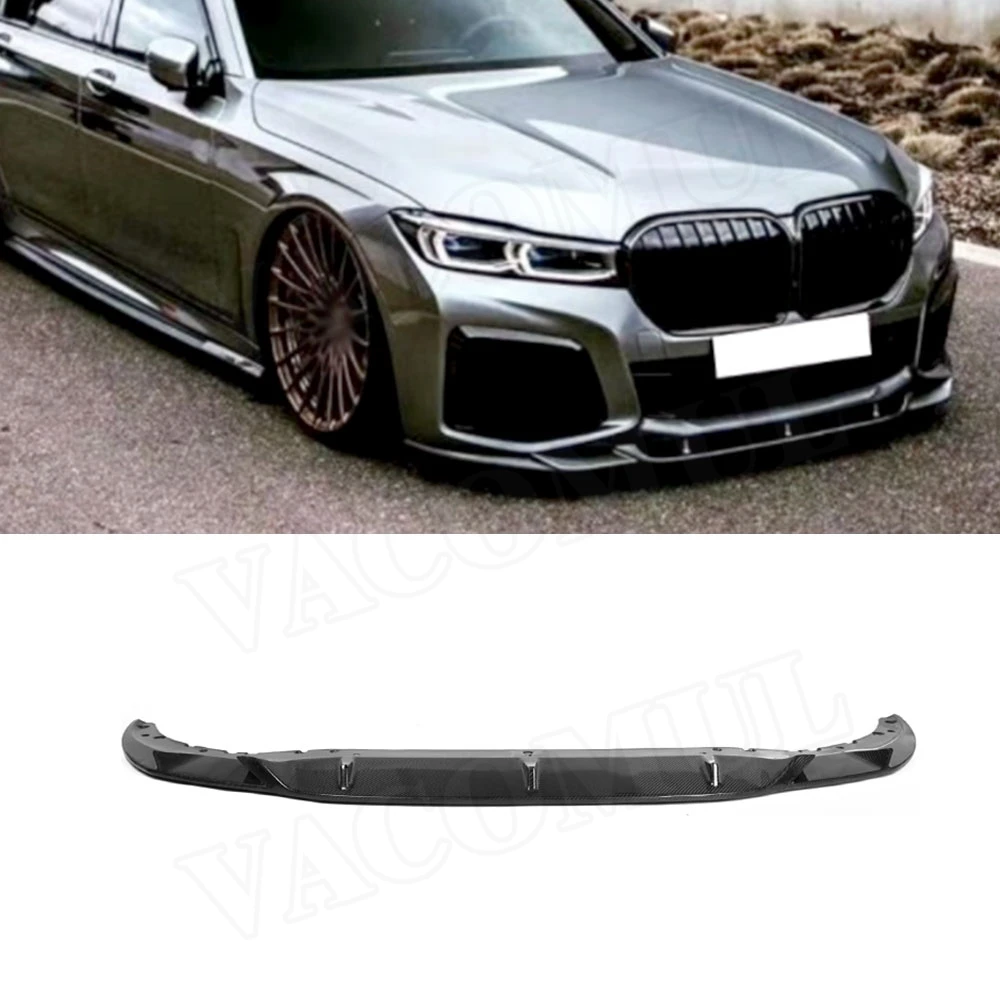 

Черный спойлер переднего бампера VACOMUL из углеродного волокна/FRP для BMW 7 серии G11 G12 730 740 750 760 M-Tech Sport 2019-2022 автомобиля
