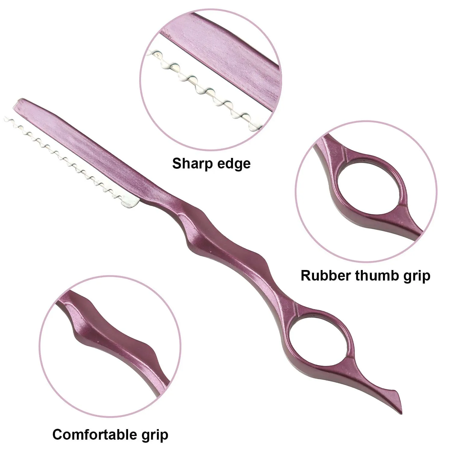 Thinning Razor Safe Salon Hairdressing Scissors Razor Shear Hair Cutter Rotary Barber Hair Cutting Knife Razors 5/10 1Blade