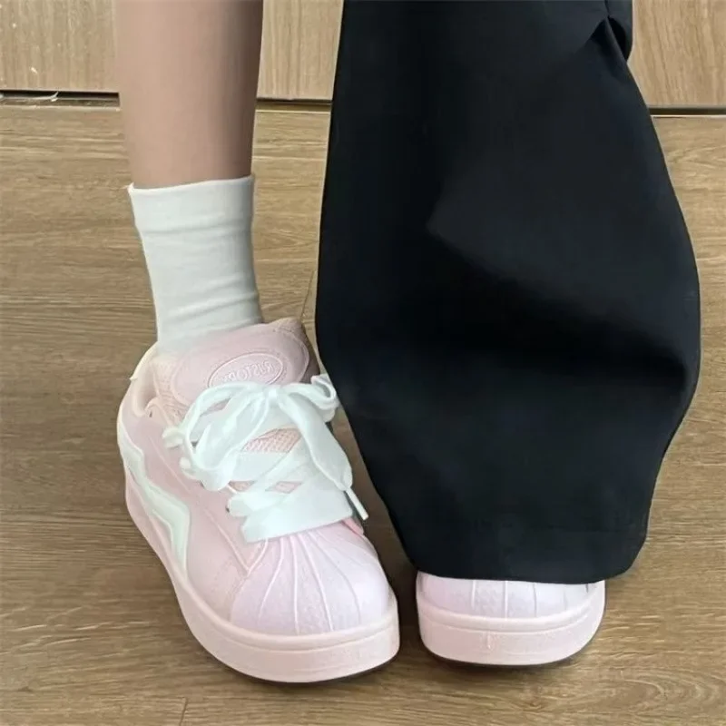 Korean Style Casual Trendy Bread Shoe Women's Street Snap Versatile Comfortable Lightweight Retro Slip-On Shoes for Students #2