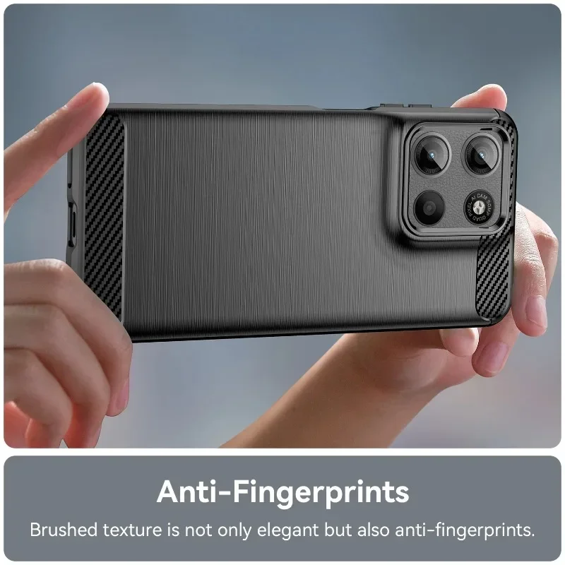 حافظة فاخرة من ألياف الكربون لهاتف MOTO G Power G Play G 5G G Stylus 5G 2026 2025 2024 غطاء خلفي ناعم مقاوم للصدمات من البولي يوريثان #2