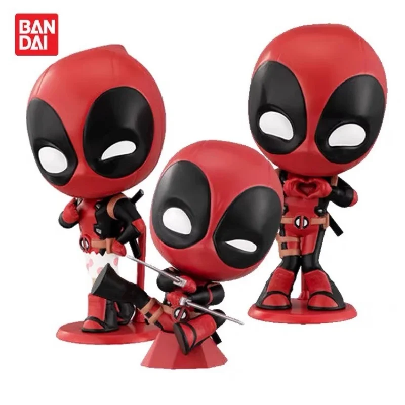 bandai-original-3pcs-gashapon-capchara-marvel-deadpool-toys-for-kids-gift-collectible-model-ornaments