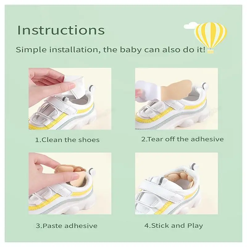Children\'s Heel Pads Inserts Shoe Backs for Sneakers Heel Stickers Shoe Size Reducer Foot Care Heel Protectors for Womens Shoes