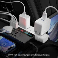Cigarette Lighter Power Adapter DC 12V 24V To AC 220V Charging Converter Car Power Inverter for Vehicles Car Transformer Convert