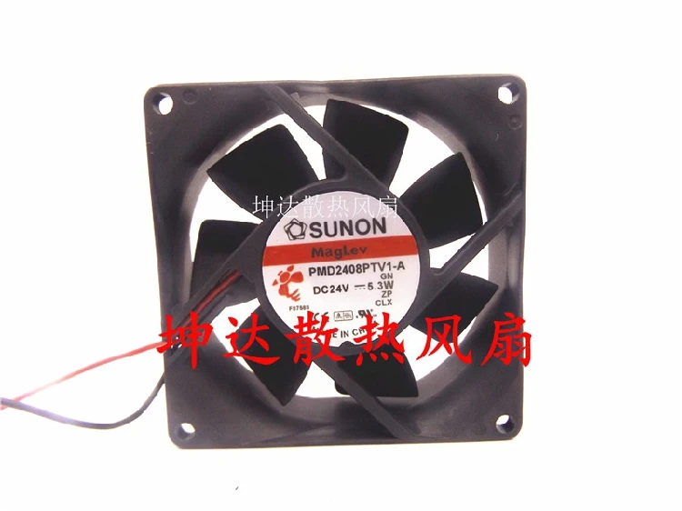 

SUNON PMD2408PTV1-A F.GN Server Cooling Fan DC 24V 5.3W 80x80x25mm 3-Wire