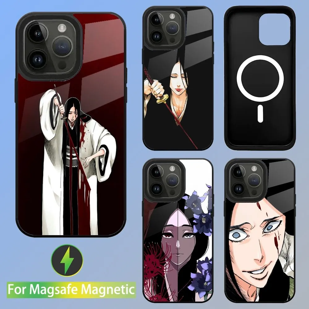 Retsu Unohana B-Bleachs Phone Case For iPhone 15,14,13,12,11,Plus,Pro,Max Mini Magsafe Magnetic Wireless Charging