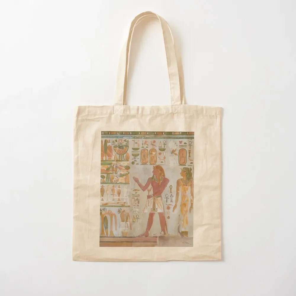 

Thutmose I and Queen Senseneb by Howard Carter Tote Bag cute pouch bag cute the custom