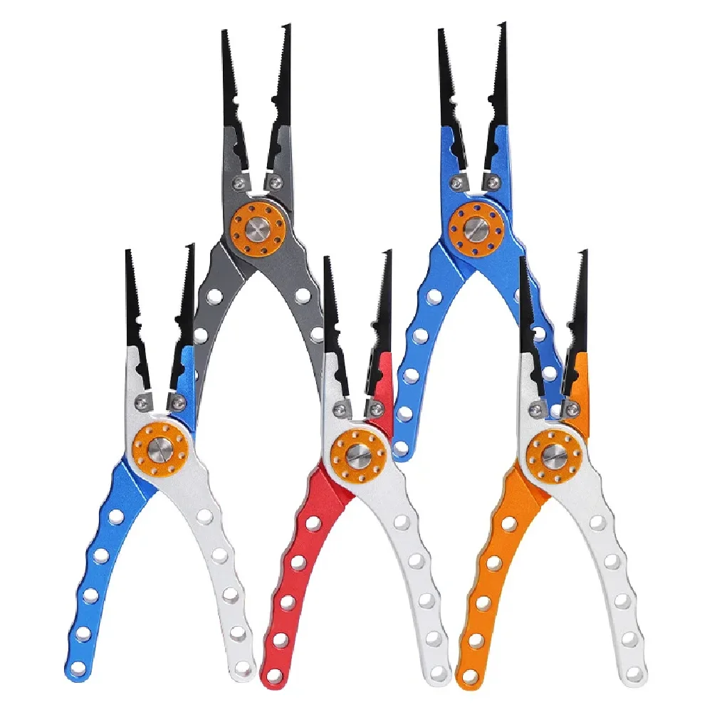 

Multifunction Fishing Pliers Corrosion Resistant Fishing Pliers Saltwater Aluminum Split Ring Pliers for Fishing with Sheath Coi