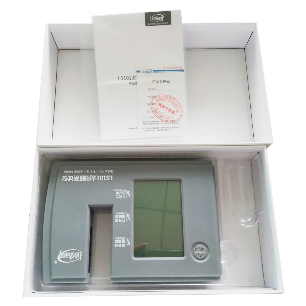 LS101 Solar Film Transmission Meter Visible Light Transmittance Meter UV/IR/VL Rejection Meter Resolution 0.1%