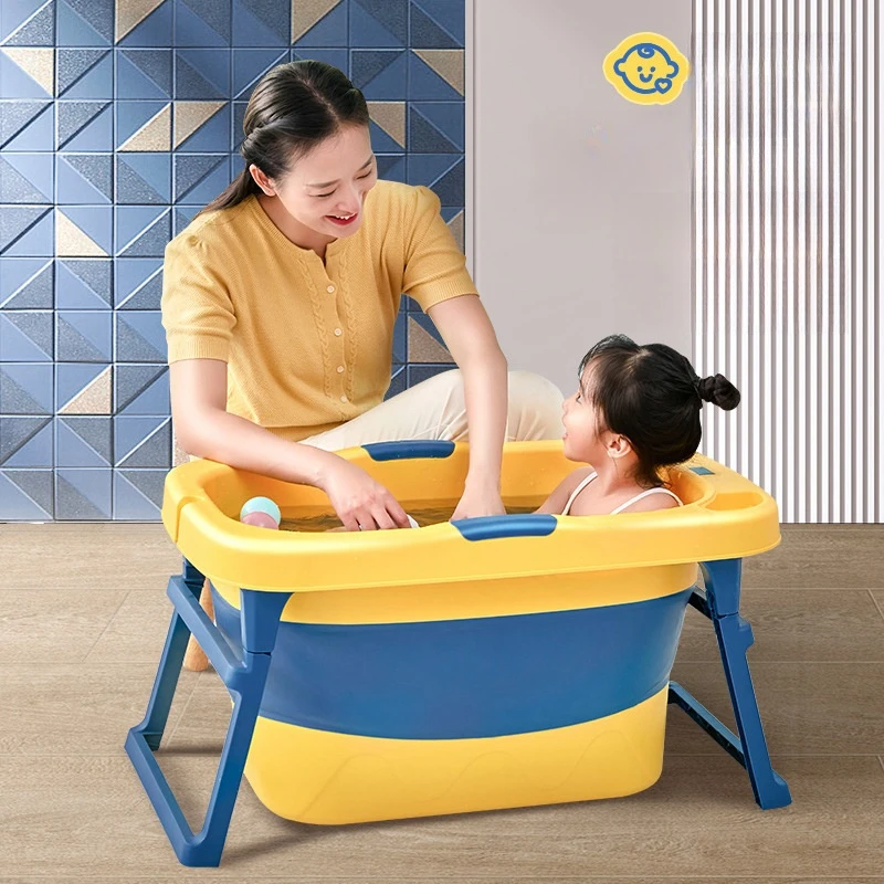 Children's large household bath tub Baby swim bath tub Foldable baby bath tub Children's large bath tub