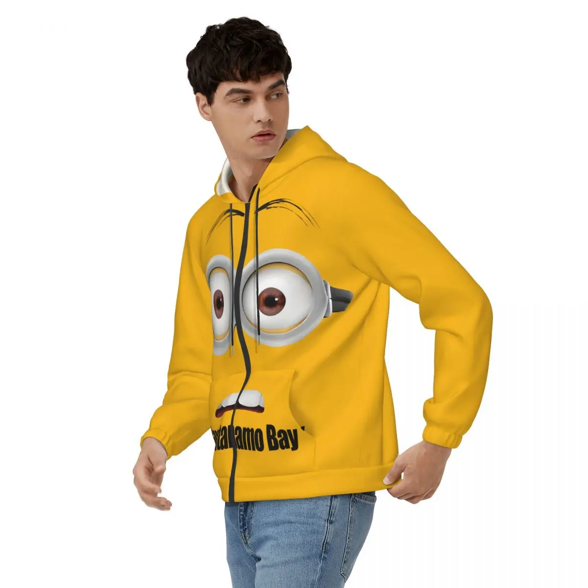 Guantanamo Bay Minion Despicable Me Men's Hoodie Despicable Me Minions  Vintage Hoodies Winter Clothing