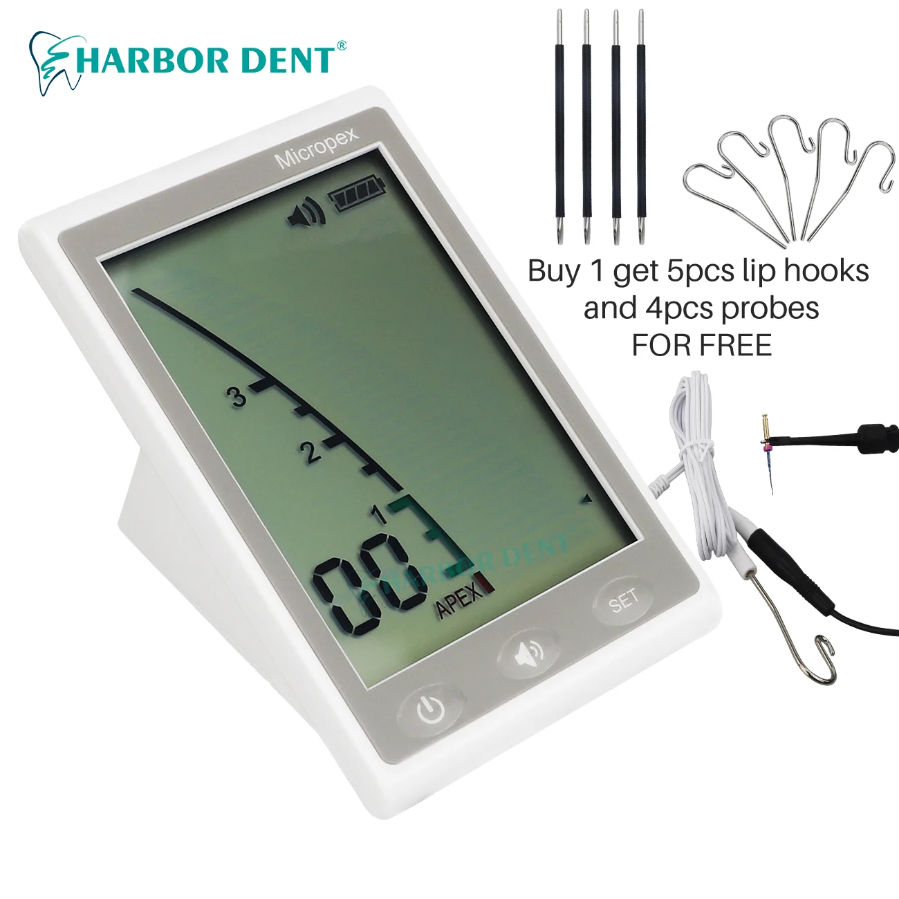 Dental Endo Motor 16:1With LED Light Dental Reduction Equipment Wireless Endo Dental Root Canal Apex Locator