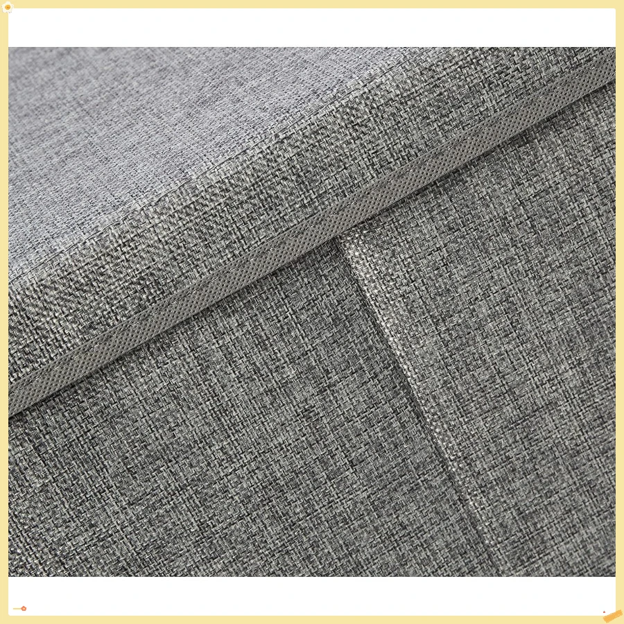 صندوق تخزين مكعب من قماش الخيش قابل للطي مع غطاء، قابل للتكديس ومتين، رمادي، مجموعة من 2 13 بوصة طول × 13 بوصة عرض × 13 بوصة ارتفاع