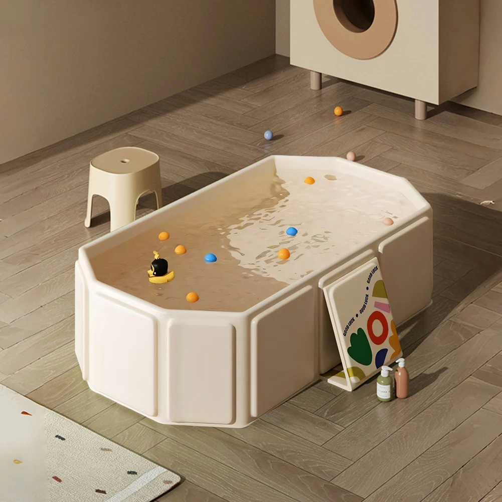 Baignoire pliable en PVC pour bébé de 0 à 4 ans et animaux de compagnie, baignoire robuste pour nouveau-né, blanchisserie à la maison