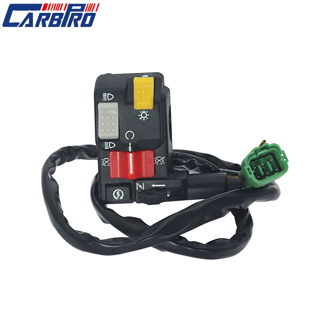 Se encaixa para honda capataz 400 450 4x4 farol start stop estrangulamento interruptor de partida esquerdo