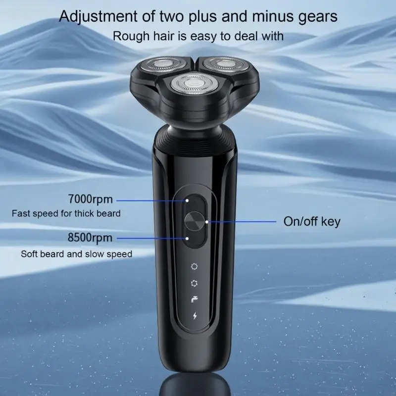 19QE MEN للرجال الكهربائي المضاد للماء مع القطع مع القطع swideburns trimmer