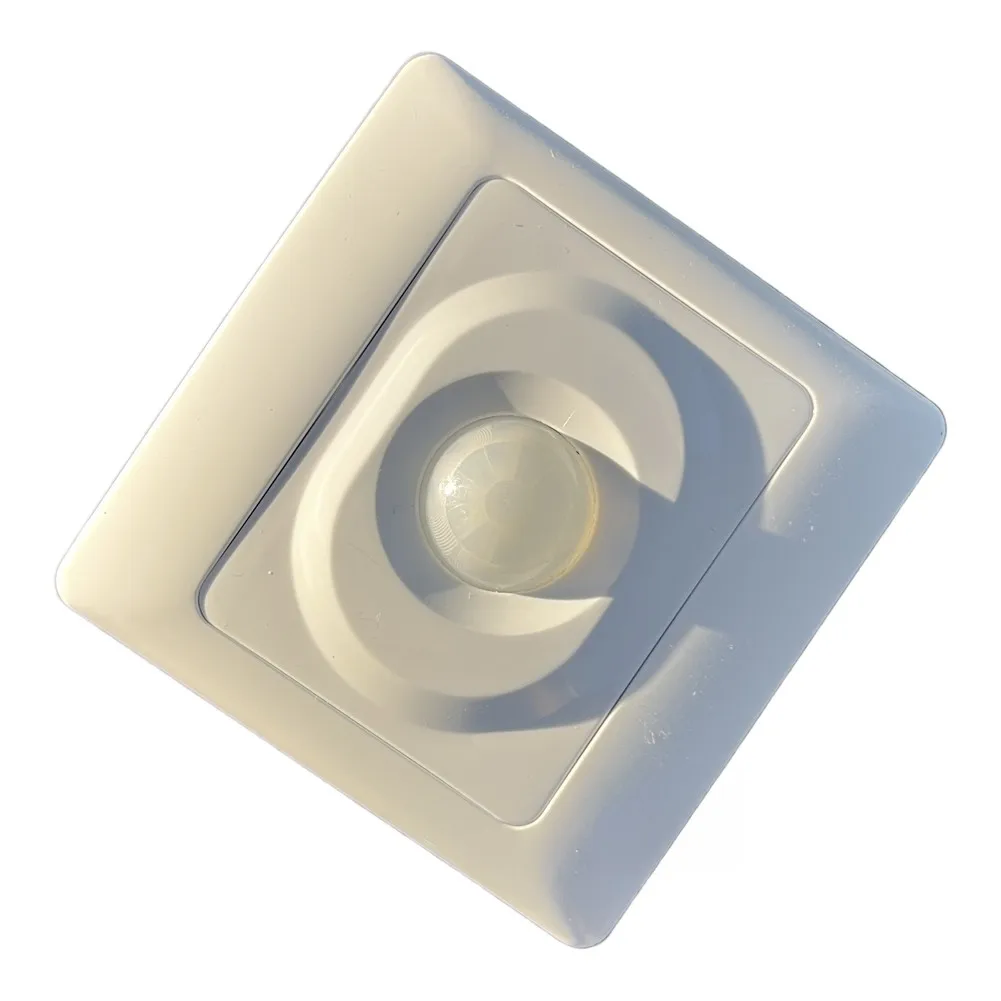 For Security Illumination Human Body Sensor Switch Human Body Sensor Compact Square Design AC220V Rated Voltage
