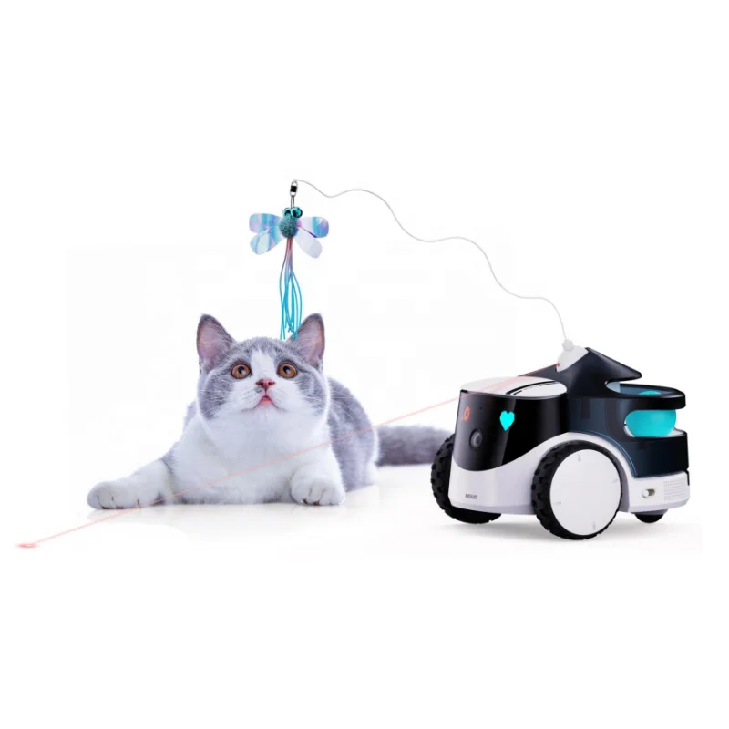 

Enabot Rola PetPal Pet Companion Robot Home Mobile Surveillance Camera APP Remote Video Control Cat Toy Pet Feeding Toy