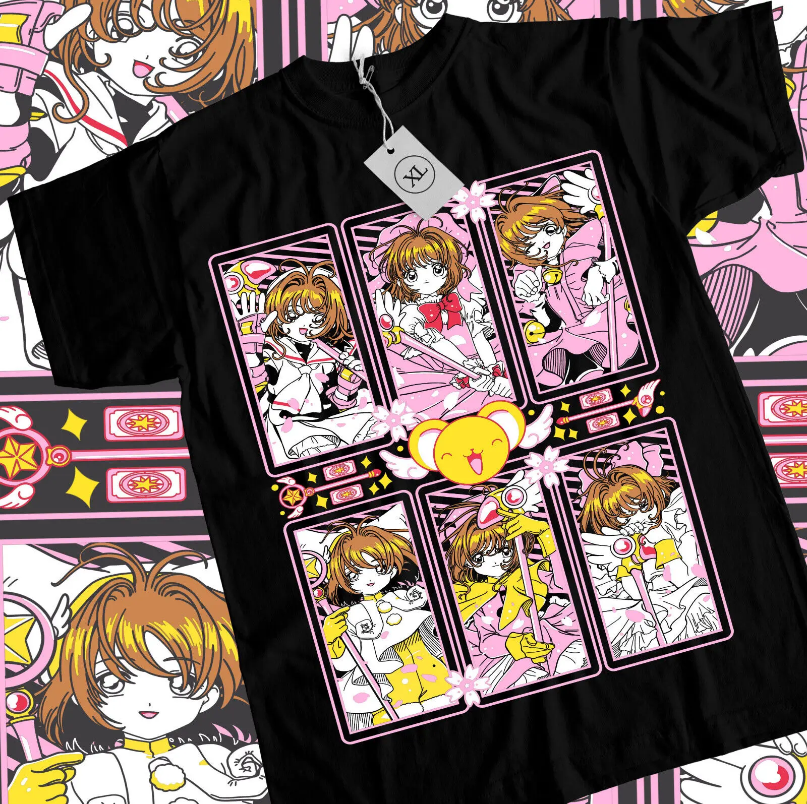 Cardcaptor Sakura T-shirt Kawaii Anime Manga Waifu Kero-Chan Gift Shirt All Size