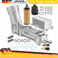 926-959 Aluminum Oil Filter Adapter Housing Engine For 2011~2016 Dodge Chrysler Ram Charger Cherokee Wrangler ProMaster 3.6L V6