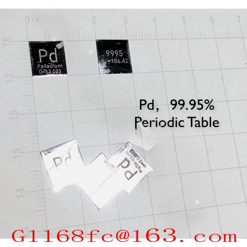 Palladium Sheet - Periodic Table Style Palladium Sheet - Pure Palladium Sheet - Pd9995