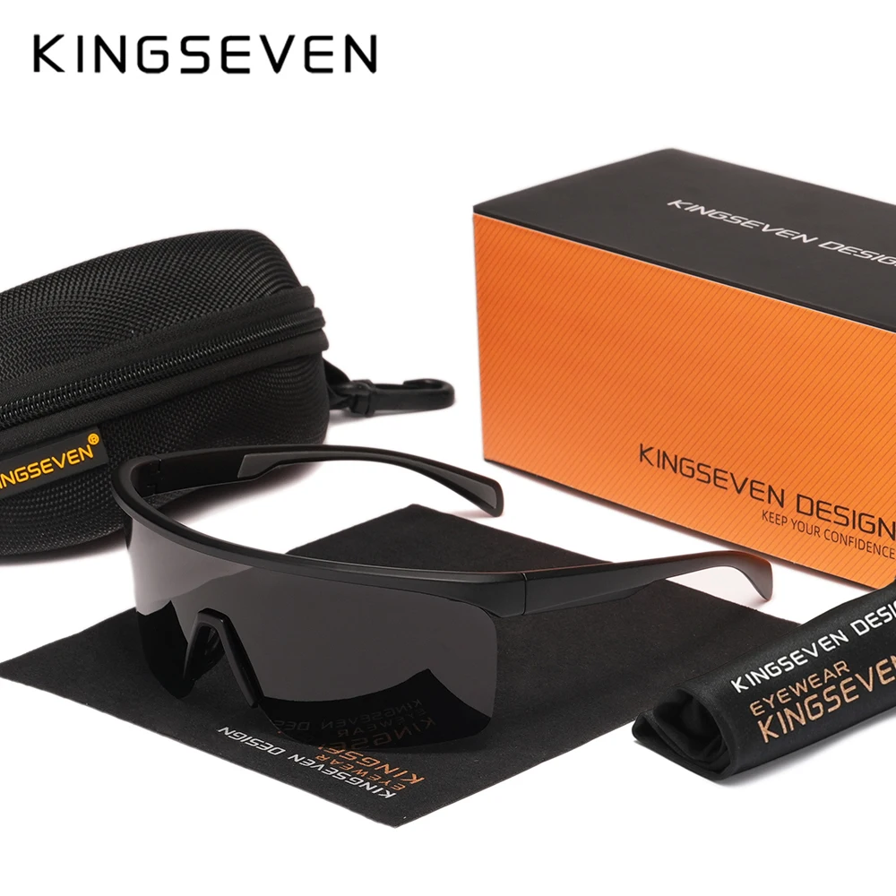 KINGSEVEN Marke Outdoor Sport Sonnenbrille Mode Kausalen Straße Radfahren Frauen Männer Gläser Polarisierte UV400 Schutz Brillen