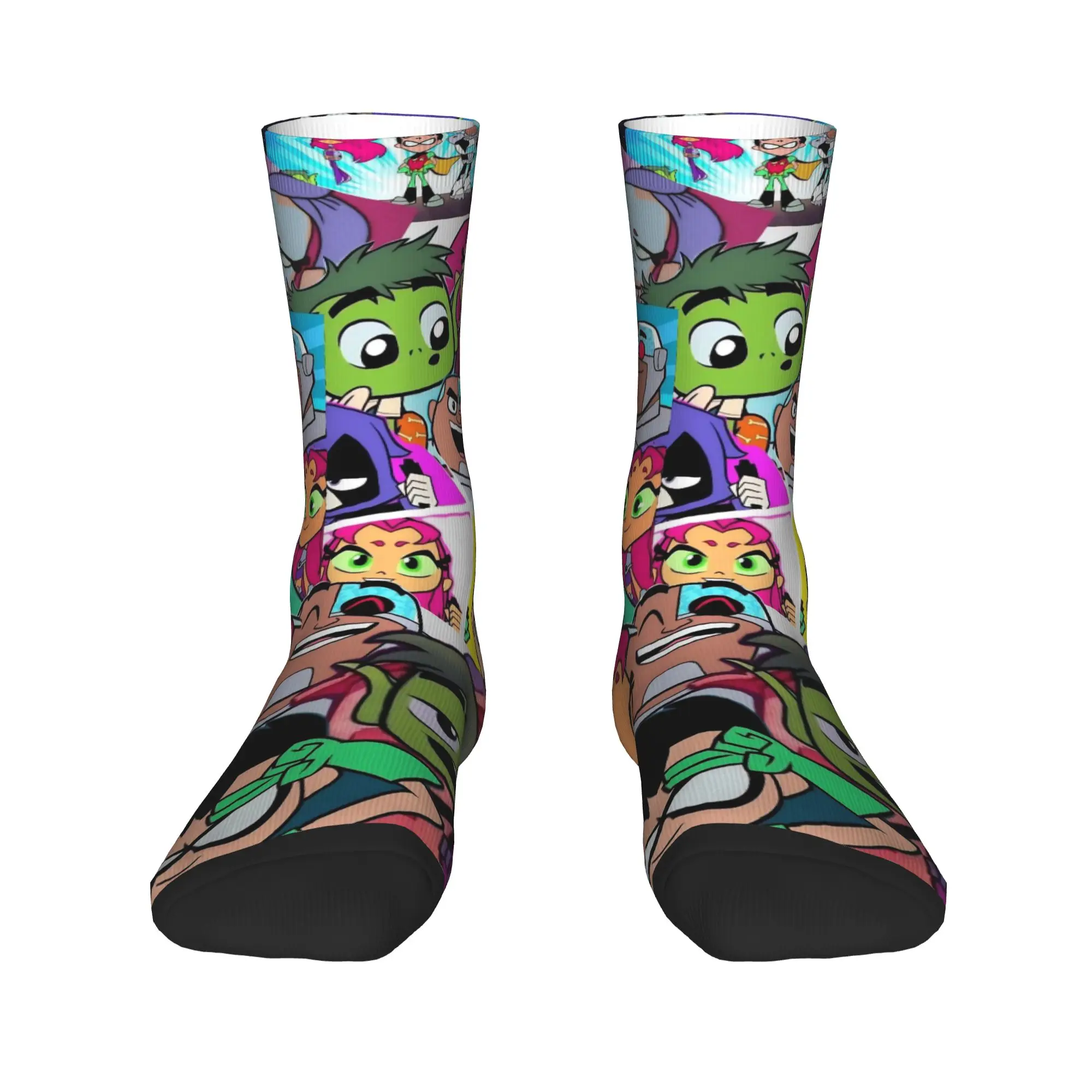 Tieners Titans Go Beast Boy Kousen Retro Sokken Vrouwen Mannen Comfortabele Sokken Lente Fietsen Aangepaste Antislip Sokken Cadeau