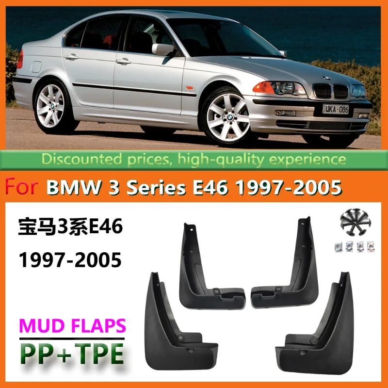 

Suitable for 1997-2005 BMW E46 Fenders and Old 3 Series Car Mud Fenders and Dustproof Tire Fenders